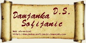Damjanka Sofijanić vizit kartica